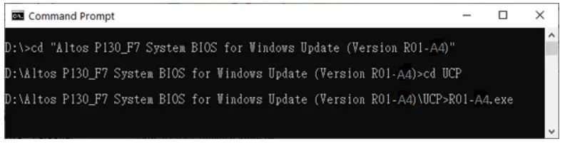 ALTOS BrainSphere P130_F7 ME Firmware and System BIOS Update SOP for Windows 10 and11 - R01-A4.exe’