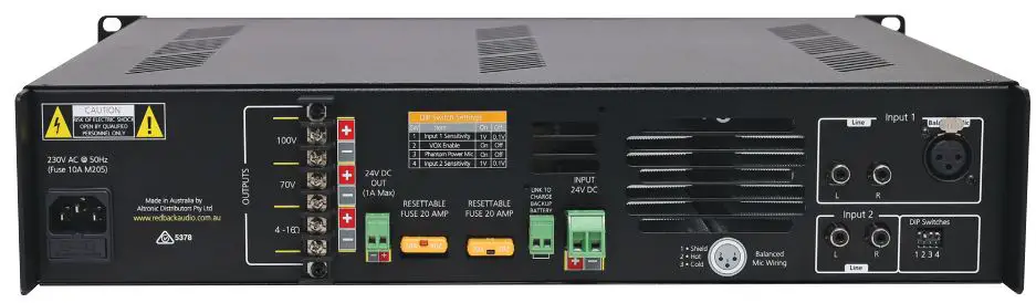 REDBACK-A4395-500W-Mixer-Amplifier-product