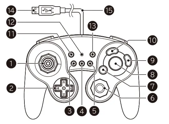 HORI Nintendo Switch Wireless Controller - Layout 1
