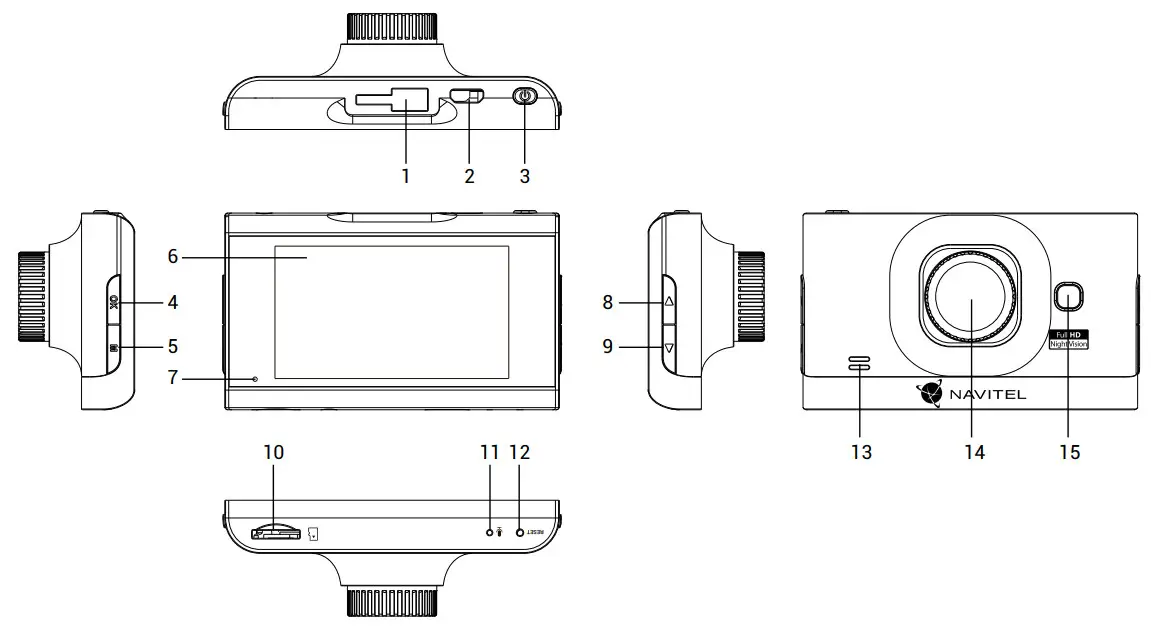NAVITEL R400 NV Portable Video Recorder Dash Cam - FIGURE 1