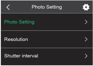 FIG 11 PHOTO SETTINGS