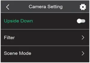 FIG 12 CAMERA SETTINGS