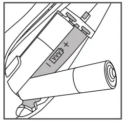 Homedics PED-1200 Pedicure Callus Remover Instruction - Insert batteries observing