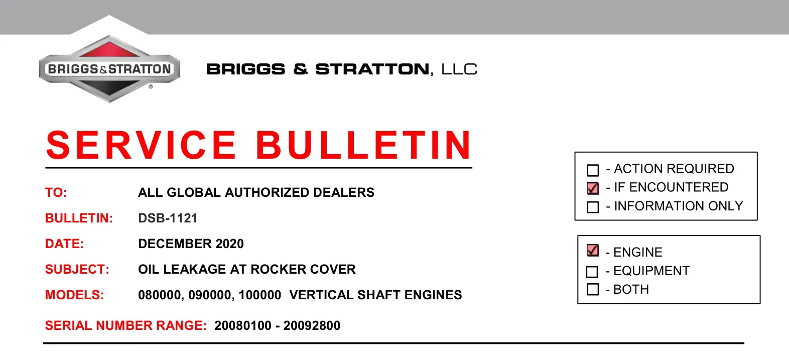 BRIGGS STRATTON Rocker Cover Gasket Installation Guide