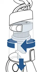 Cleaning Dirt Tank Instructions