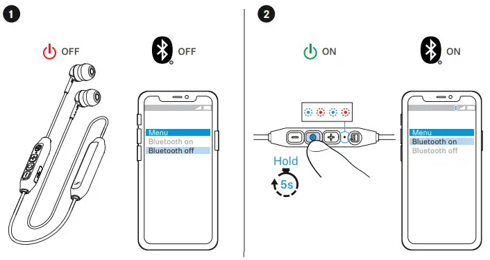 SENNHEISER CX 350BT Bluetooth 5.0 Wireless- Pair