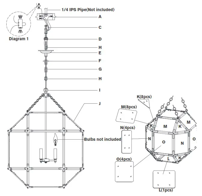 VISUAL COMFORT SK 5010 Suzanne Kasler Morris Large- 1