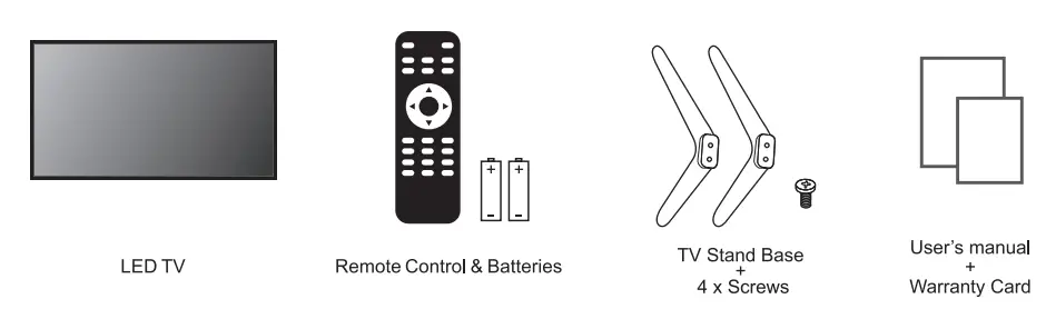 Norcent D236H19 A I 24 Inch LED HD TV - Check Accessories