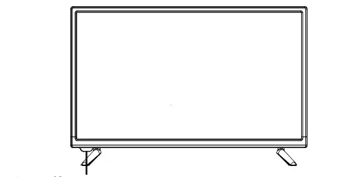 Norcent D236H19 A I 24 Inch LED HD TV - Front Panel