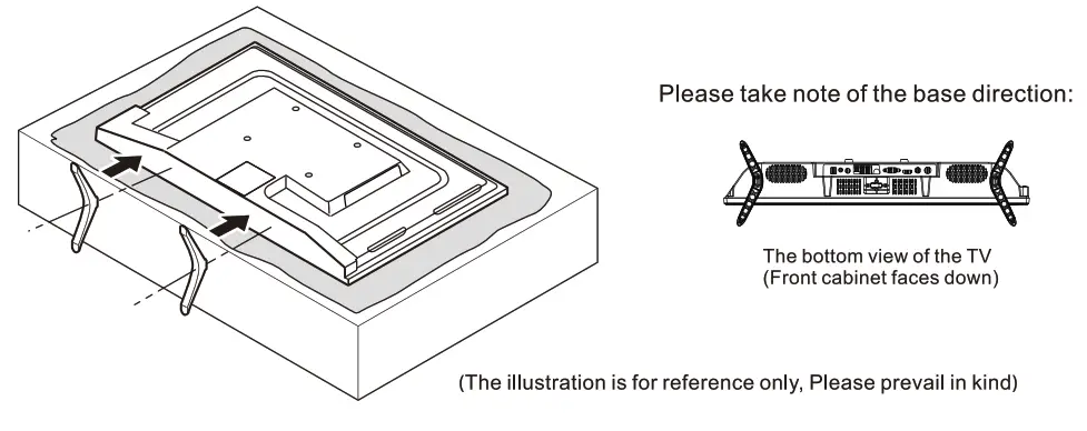 Norcent D236H19 A I 24 Inch LED HD TV - Take the base