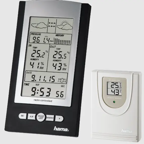 hama 00186355 EWS-800 Weather Station