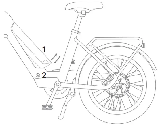 magnum Pathfinder 350 Fat Tire Electric Bike - Removing the Battery