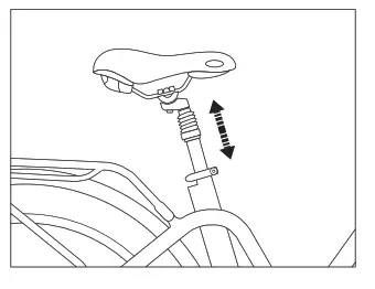magnum Pathfinder 350 Fat Tire Electric Bike - Seat Position