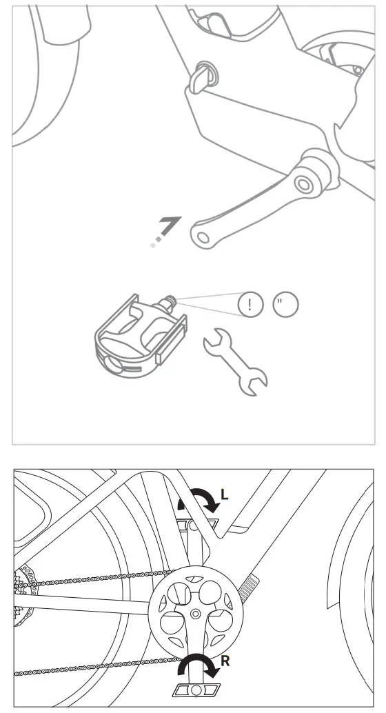 magnum Pathfinder 350 Fat Tire Electric Bike - wrench provided.