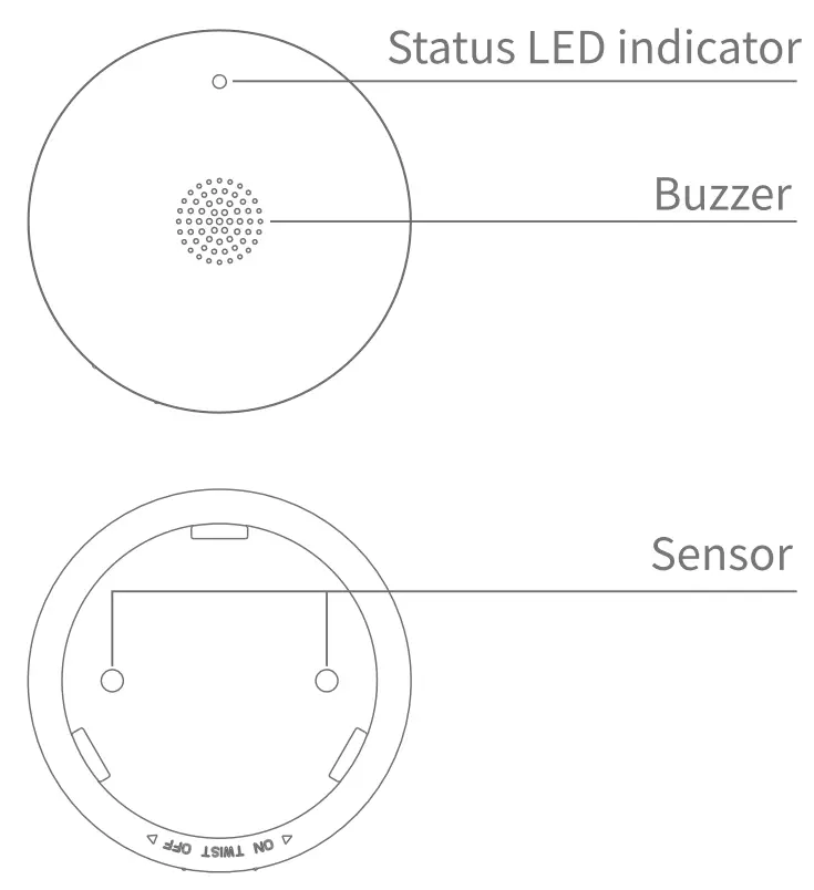 Heiman M423 21 Ever 10 Water Leakage Alarm - fig