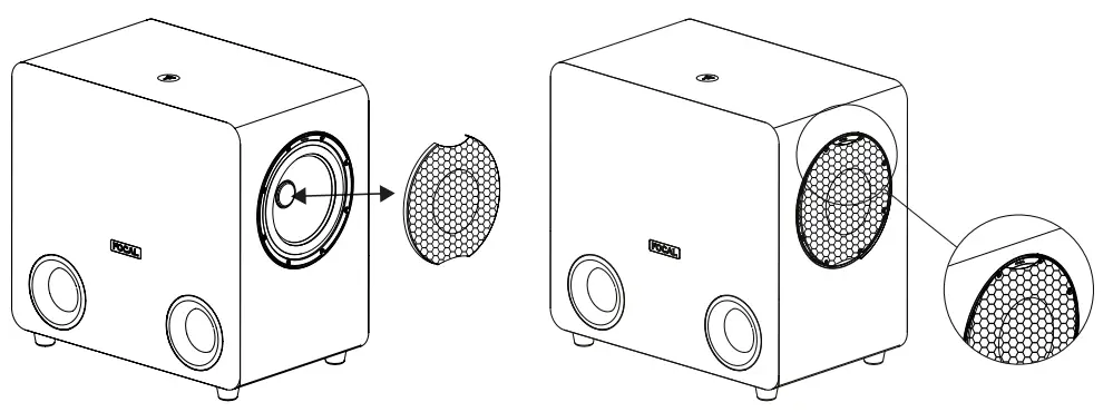 FOCAL REC0015905-000 Sub One 8-Inch Powered Studio Subwoofer fig3