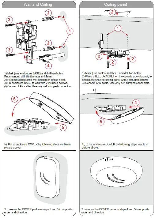MIKroTik BcAPL-2nD Cap Lite Wall Ceiling Access Point Dual Chain 2.4GHz User Fig2