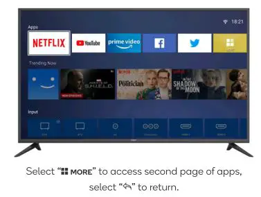 kogan 55” SMART HDR 4K LED TV - APPS 1