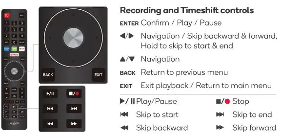 kogan 55” SMART HDR 4K LED TV - Recording and Timeshift controls 2