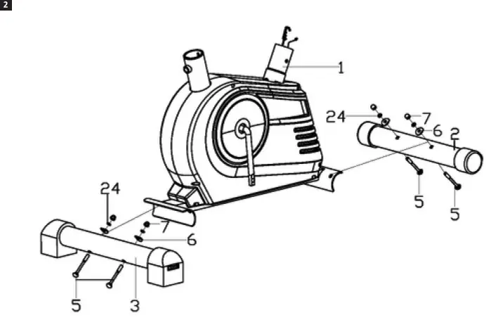 KAYOBA 002 714 Exercise Bike - parts 2