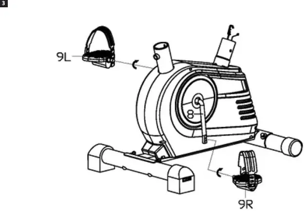 KAYOBA 002 714 Exercise Bike - parts 3