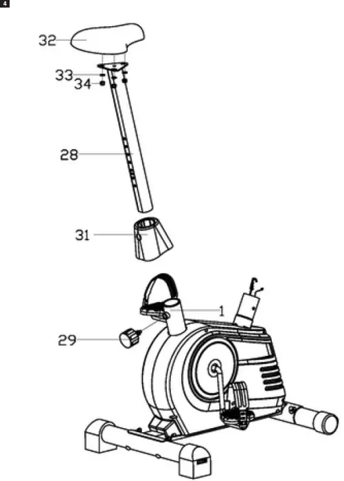 KAYOBA 002 714 Exercise Bike - parts 4