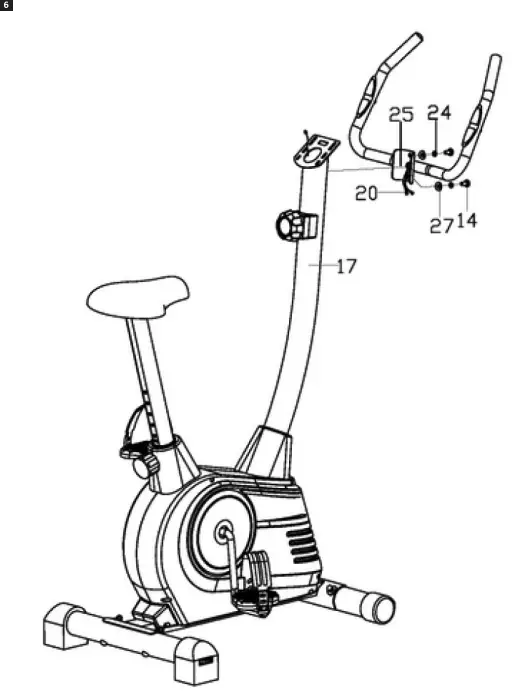 KAYOBA 002 714 Exercise Bike - parts 6
