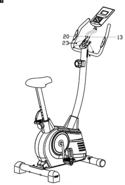 KAYOBA 002 714 Exercise Bike - parts 7