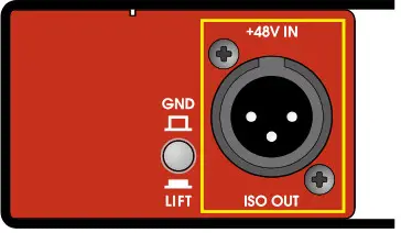 UNiKA PRO148 Pro Series Audio Interface Single Active Direct Box - POWER