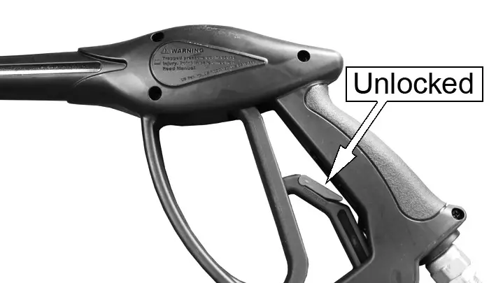 Clarke KING 200 Professional High Pressure Hot Washer - GUN ASSEMBLY SAFETY LOCK 2