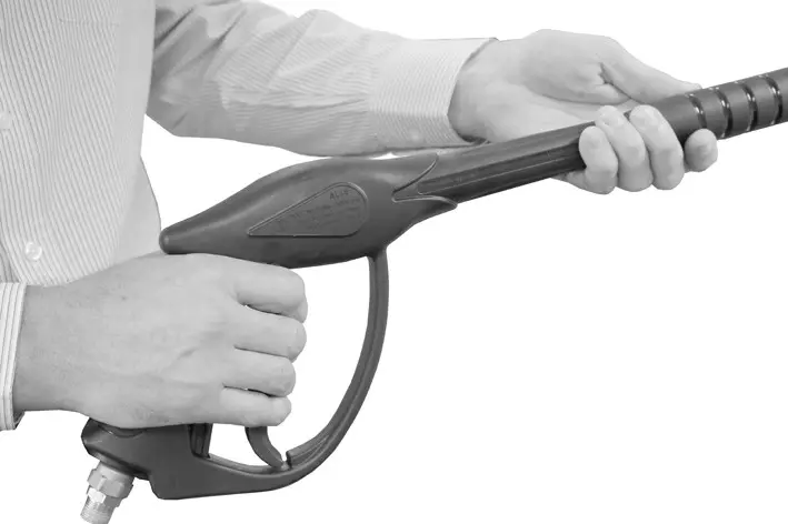 Clarke KING 200 Professional High Pressure Hot Washer - GUN ASSEMBLY SAFETY LOCK 5