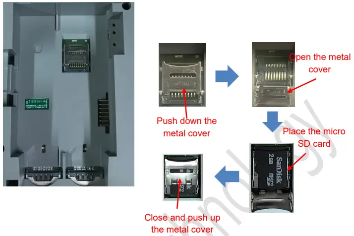 CASTLES TECHNOLOGY SATURN1000 S1F2 MOB POS Terminal - Insert Micro SD Card