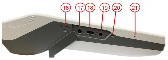 CASTLES TECHNOLOGY SATURN1000 S1F2 MOB POS Terminal - Left side