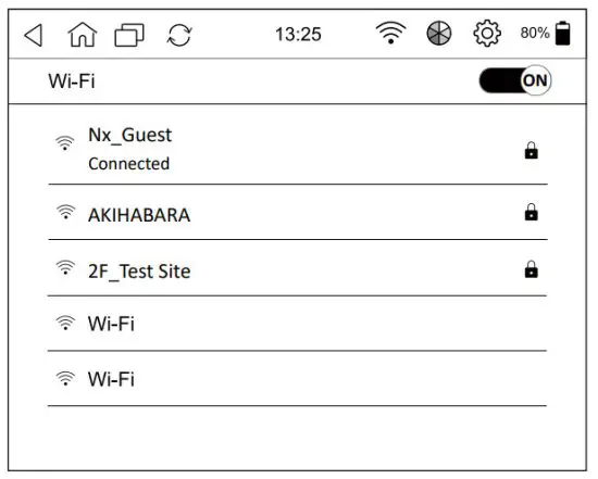 mobiscribe KBE60P22 6.8 Inch E Ink Digital Notepad - wifi setting