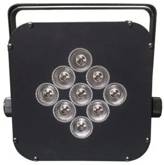 szbecen Flat LED Par 6-IN-1 Battery Powered+Wireless DMX+2.4G Wi-Fi Control