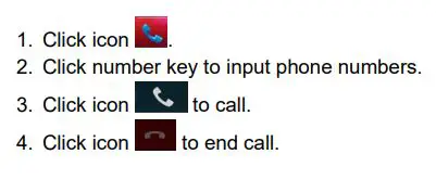 CHAINWAY C66 Mobile Data Terminal - Calling numbers