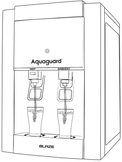 EUREKA FORBES Aquaguard Blaze RO SS Hot Water Purifier -