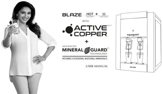 EUREKA FORBES Aquaguard Blaze RO SS Hot Water Purifier - 1