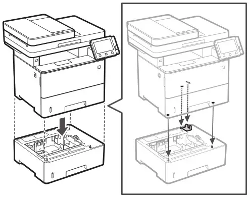 Canon MF550 Series MF553DW i SENSYS Multifunction Printers - Installing the Optional 2