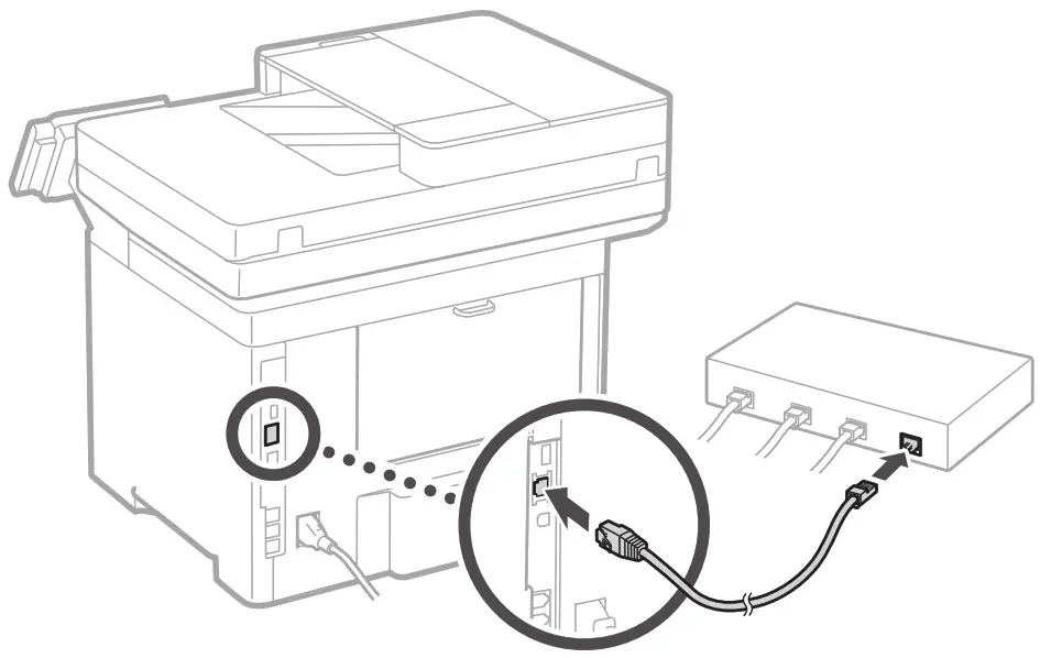 Canon MF550 Series MF553DW i SENSYS Multifunction Printers - Specifying the Network