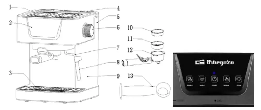 Orbegozo-EX6000-Espresso-Coffee-Maker-FIG-1