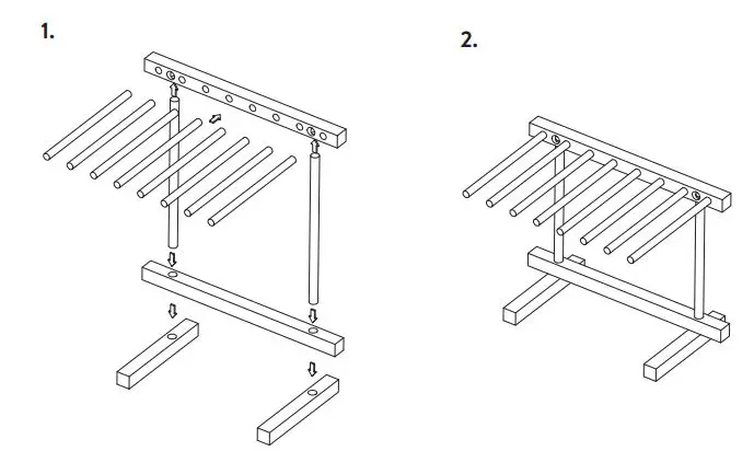 springlan 943518 Nonna Pasta Machine Instruction Manual - Assembling