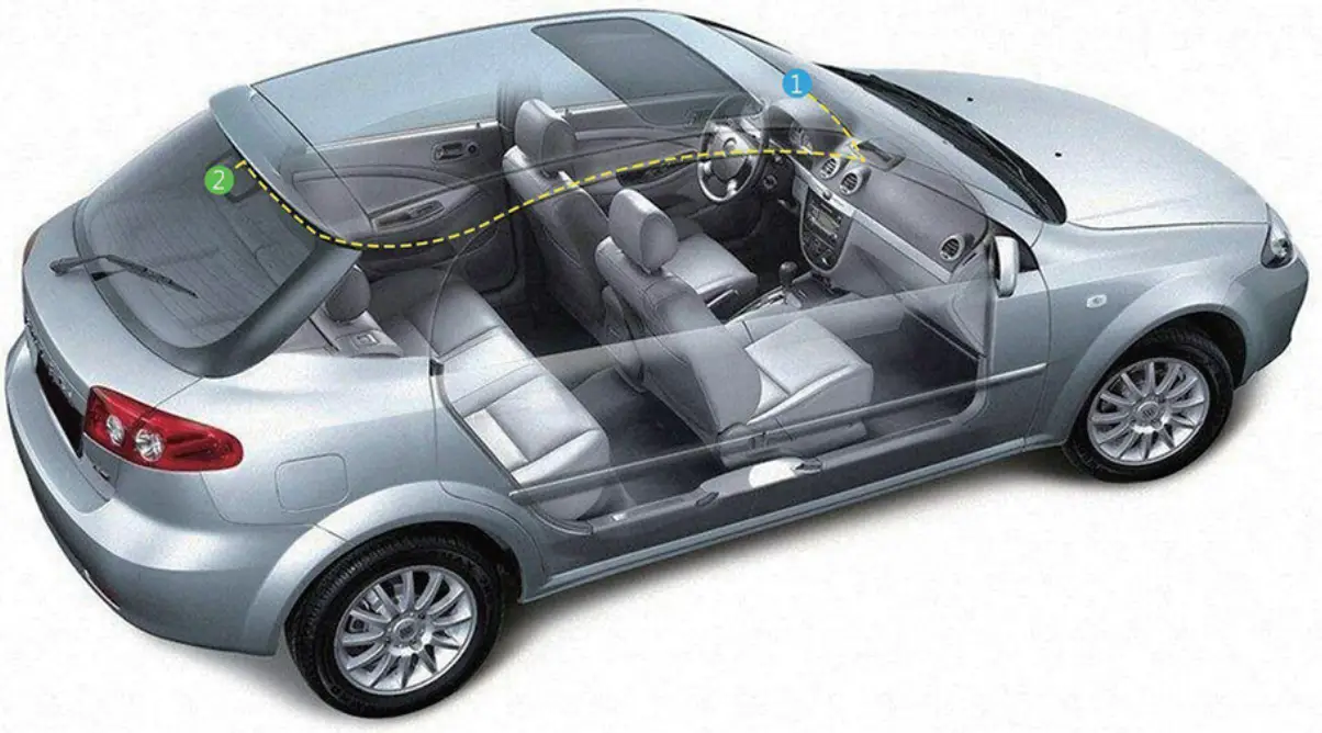 Z-EDGE Z3D Dash Cam Dual Cameras on a Budget - diagram