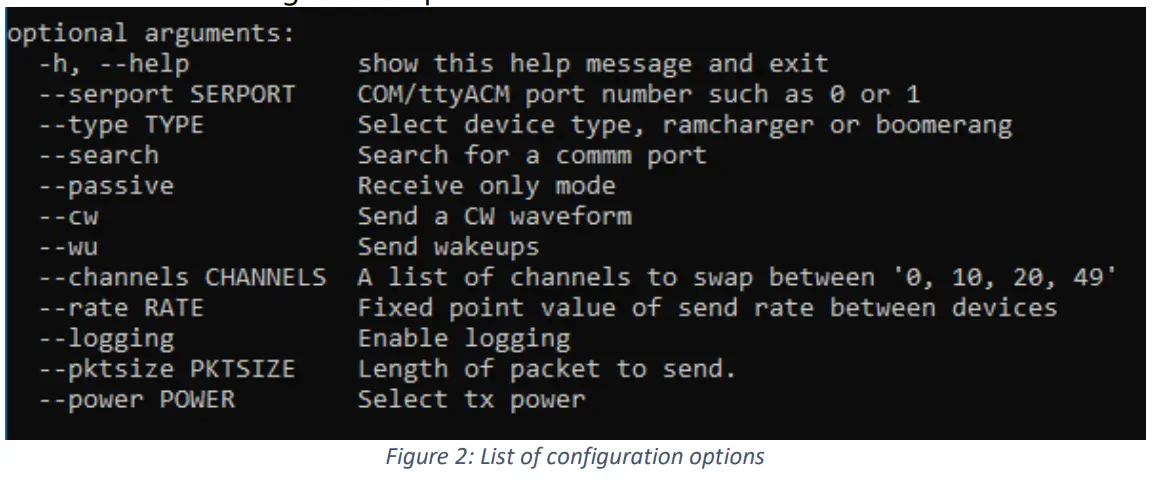 Configuration options