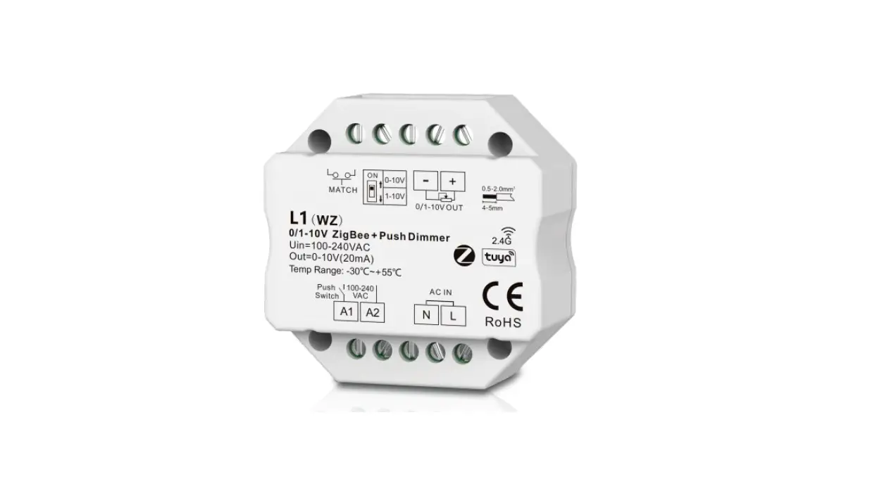 Superlightingled L1 0 0r 1 10v Zigbee Rf Push Dimmer User Manual Superlightingled L1 0 0r 1 10v Zigbee Rf Push Dimmer User Manual