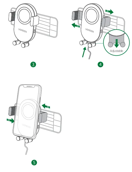 UGREEN CD256 Wireless Car Charger - 2