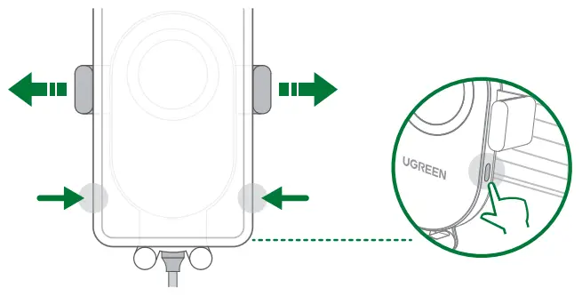 UGREEN CD256 Wireless Car Charger - 3