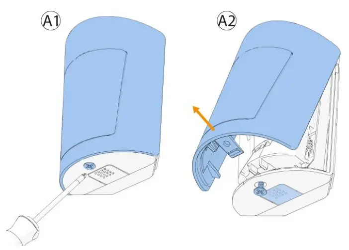Johnson Controls MP 802 PG Wireless PIR Motion Detector - cover removal