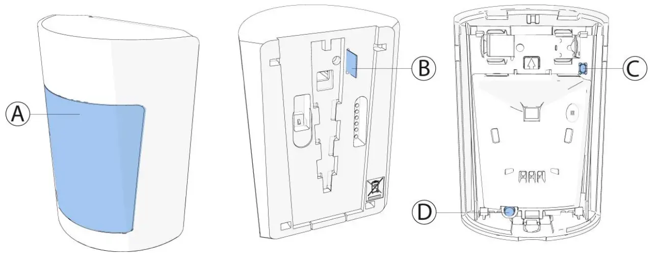 Johnson Controls MP 802 PG Wireless PIR Motion Detector