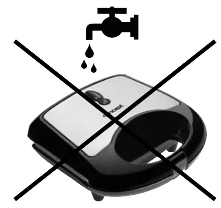 concept SV 3030 SV 3031 Sandwich Maker - WATER